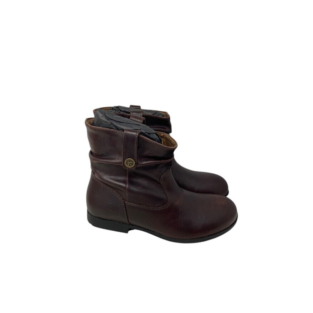 Birkenstock Leather Boots Women's Size 5 Sarnia Espresso Dark Brown NEW
